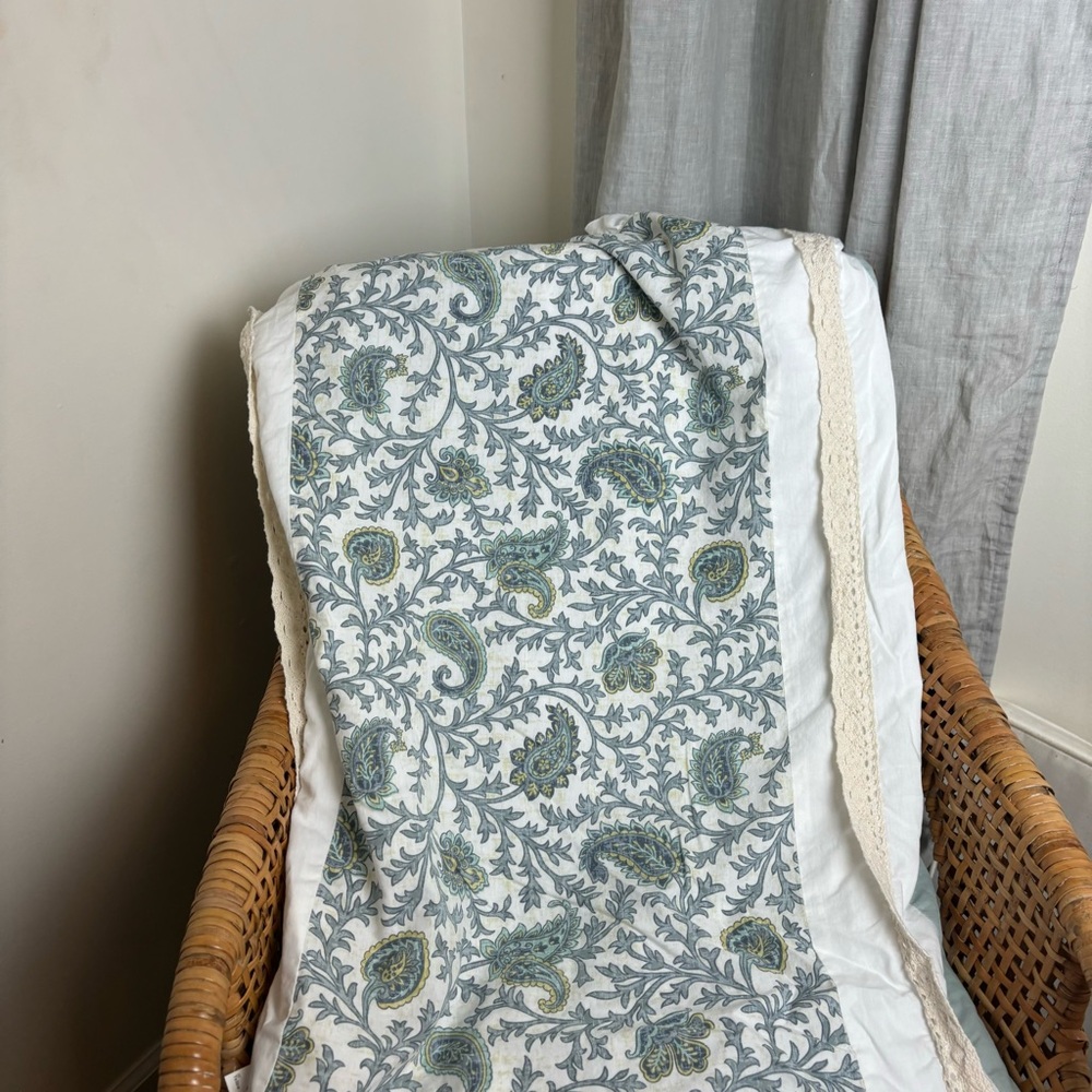 Madison Park-Stella-duvet cover-color block mint paisley print/bonus sha… - Picture 11 of 15
